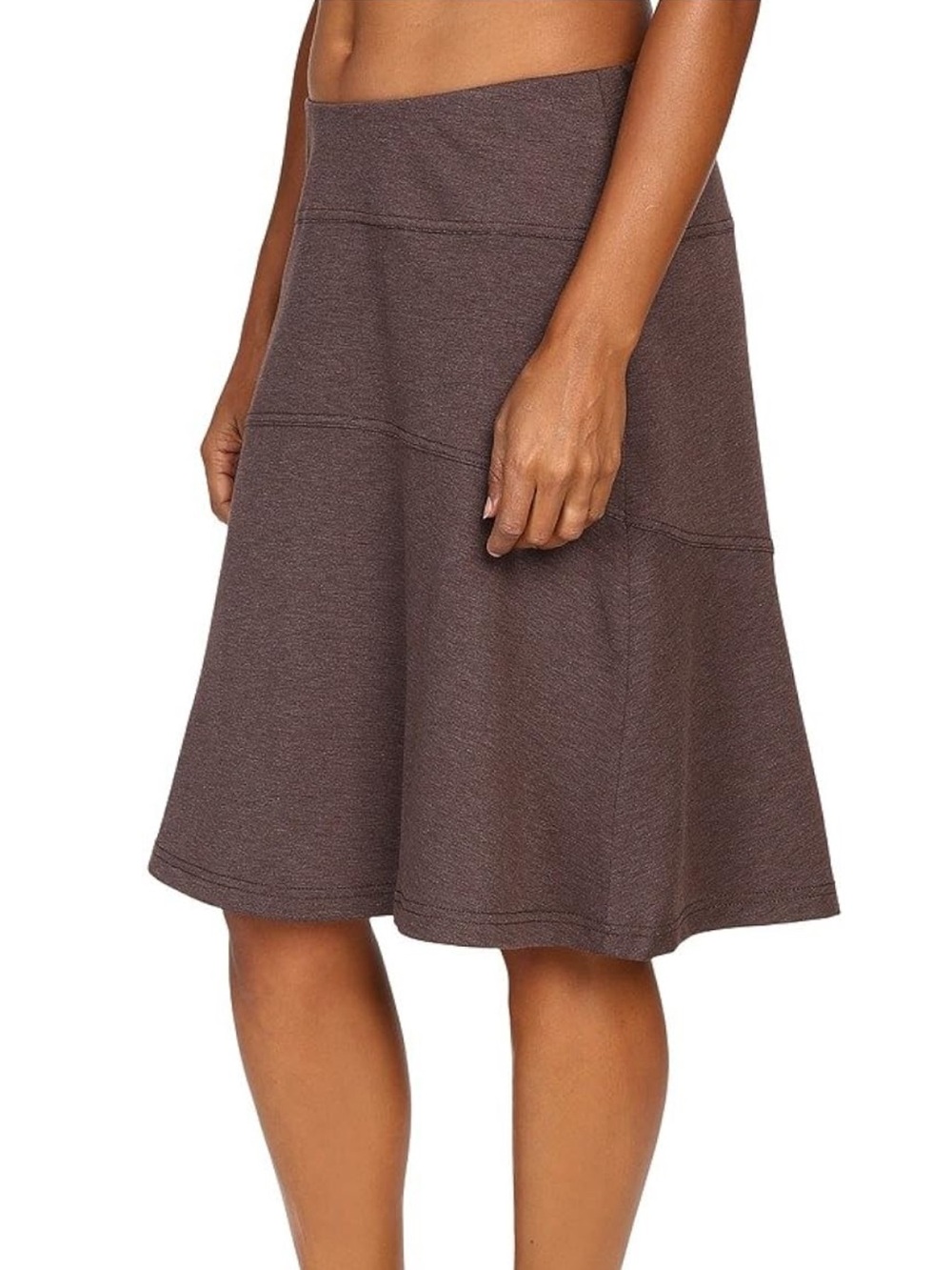 ROYAL ROBBINS Metro Melange A Line Gray Ponte Knit Skirt Size S Small $80 KL EUC